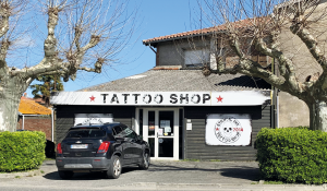 Stencil ink tattoo shop