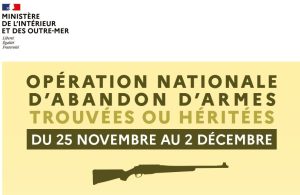 Opération nationale « abandon d’armes »